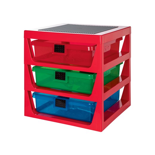 LEGO® Classic Regał z szufladami (Czerwony) Lego® Classic LIDL Sklep