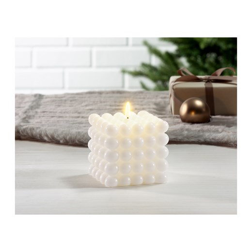 LIVARNO home Świece LED z prawdziwego wosku, zasilane bateriami (Bąbelkowa Livarno Home LIDL Sklep