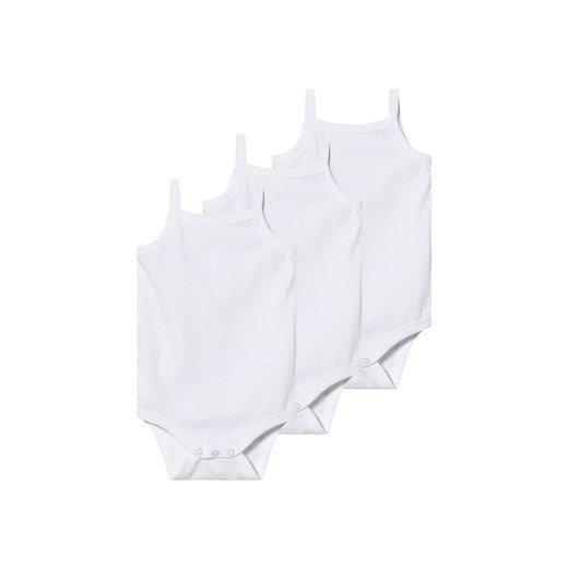 lupilu® Body niemowlęce z bawełny, 3 sztuki (62-68, Biały) Lupilu® LIDL Sklep