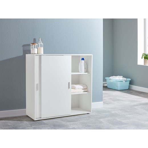 LIVARNO home Szafa do przechowywania z przesuwnymi drzwiami, 110 x 106,5 x 38 Livarno Home LIDL Sklep