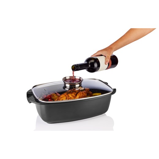 LIVARNO home Brytfanna aluminiowa z powłoką ceramiczną z pokrywką, 6 L Livarno Home wyprzedaż LIDL Sklep