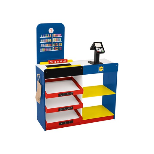 Playtive Drewniany sklep Lidl z kasą i akcesoriami Playtive LIDL Sklep