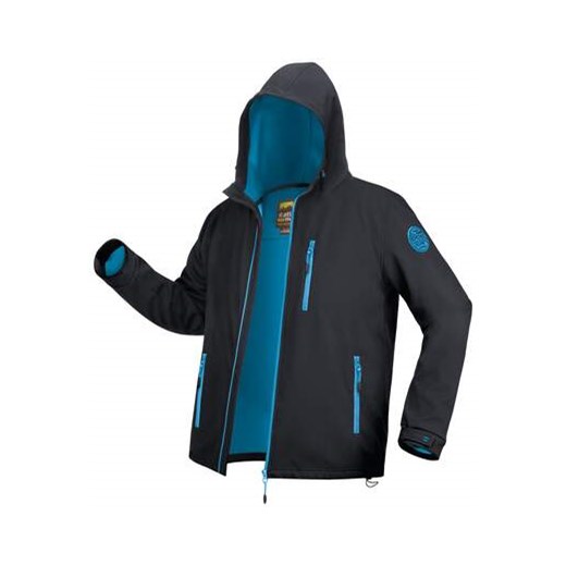 Sportowa kurtka z kapturem z mikropolaru Softshell ze sklepu Atlas For Men w kategorii Kurtki męskie - zdjęcie 176536557