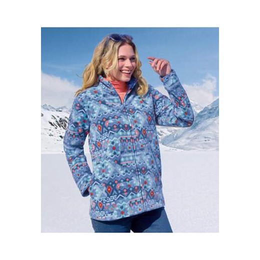 Bluza polarowa z nadrukiem geometrycznym ze sklepu Atlas For Men w kategorii Bluzy damskie - zdjęcie 176536566