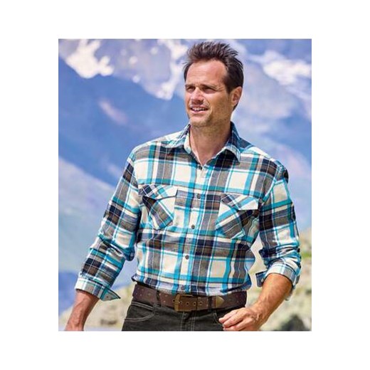 Flanelowa koszula w kratę ze sklepu Atlas For Men w kategorii Koszule męskie - zdjęcie 176536575
