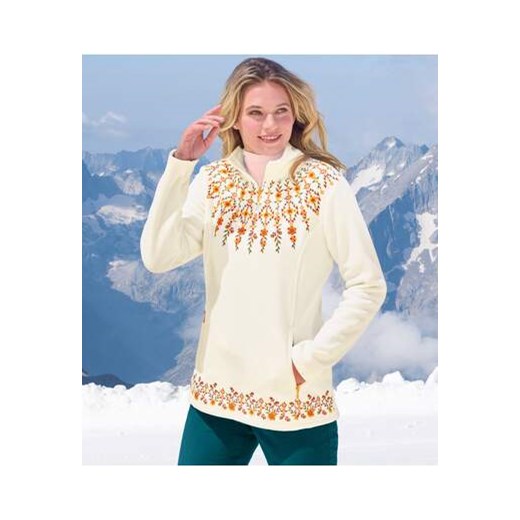 Sweter z mikropolaru w żakardowe wzory ze sklepu Atlas For Men w kategorii Swetry damskie - zdjęcie 176536587