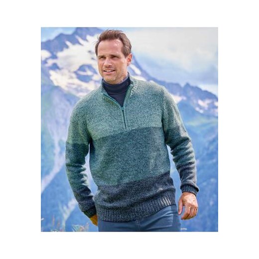 Trykotowy sweter z wykładanym kołnierzem Lake ze sklepu Atlas For Men w kategorii Swetry męskie - zdjęcie 176536596