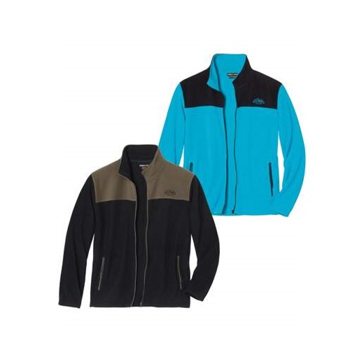 Zestaw 2 rozpinanych, polarowych bluz ze sklepu Atlas For Men w kategorii Bluzy męskie - zdjęcie 176536645