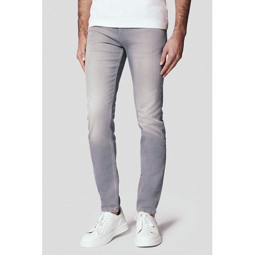 Jeansy Szare Knit Denim Lukas ze sklepu Lancerto S.A. w kategorii Jeansy męskie - zdjęcie 176539088