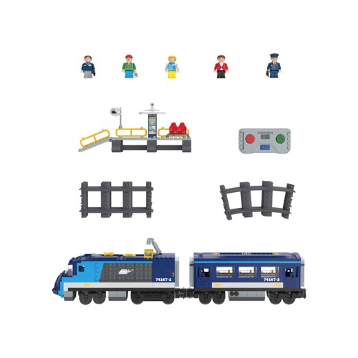 Playtive Clippys Pociąg towarowo-pasażerski (Pociąg pasażerski) Playtive Clippys LIDL Sklep