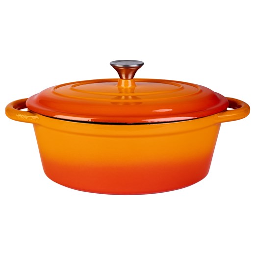LIVARNO home Brytfanna żeliwna, Ø 22 cm (Pomarańczowy) Livarno Home LIDL Sklep