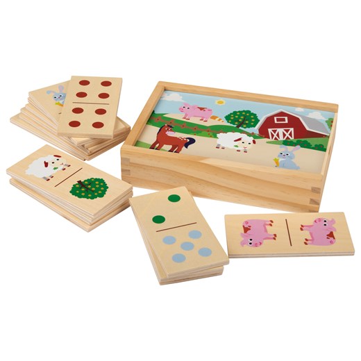 Playtive Drewniana gra edukacyjna dla najmłodszych (Domino) Playtive LIDL Sklep