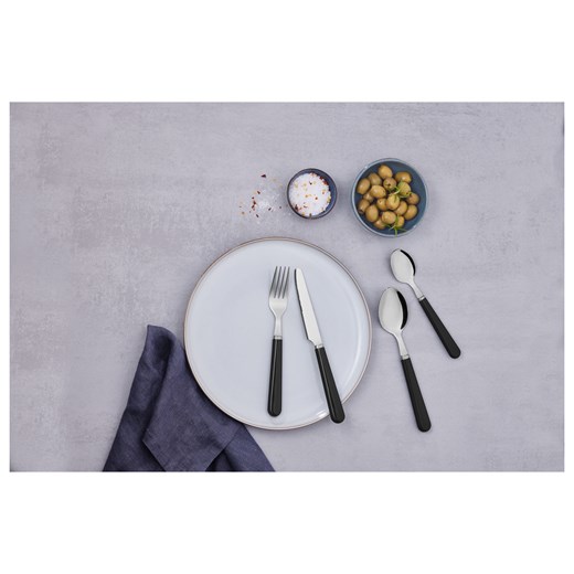 LIVARNO home Zestaw sztućców 24-elementowy (Czarny) Livarno Home LIDL Sklep