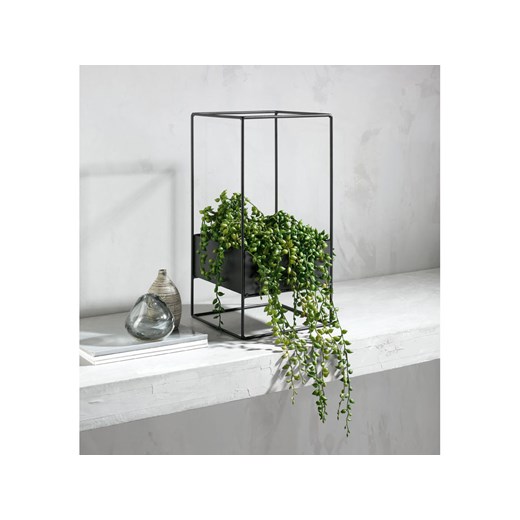 LIVARNO home Doniczka z metalową podstawą, maks. 3 kg (Kwadratowy) Livarno Home wyprzedaż LIDL Sklep