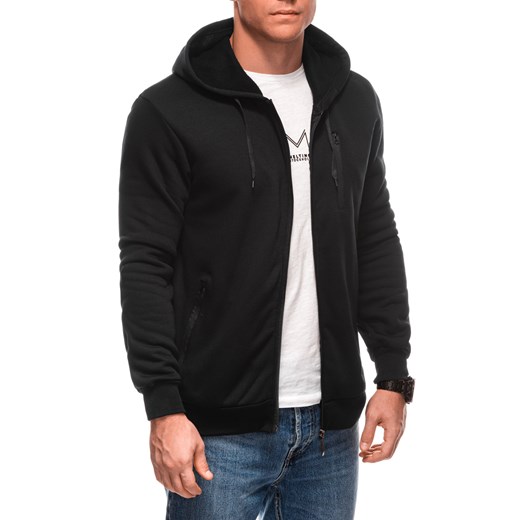 Bluza męska bez kaptura 1704B - czarny Other L Edoti