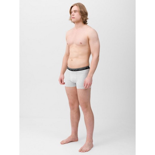 Męskie bokserki (2-pack) 4F 4FWMM00UBXSM051 - białe ze sklepu Sportstylestory.com w kategorii Majtki męskie - zdjęcie 176553459