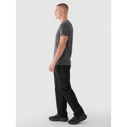 Męskie spodnie casual cargo 4F x RL RL9SAW24TTROM1215 - czarne Rl9 S Sportstylestory.com