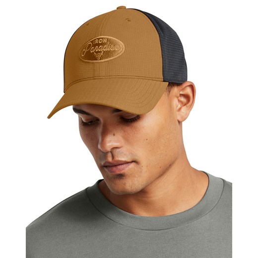 Męska czapka z daszkiem Under Armour Project Rock Trucker - brązowa Under Armour One-size Sportstylestory.com