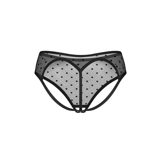 Obsessive otwarte figi damskie w groszki Nuites, Kolor czarny, Rozmiar S/M, Obsessive ze sklepu Intymna w kategorii Majtki damskie - zdjęcie 176556779