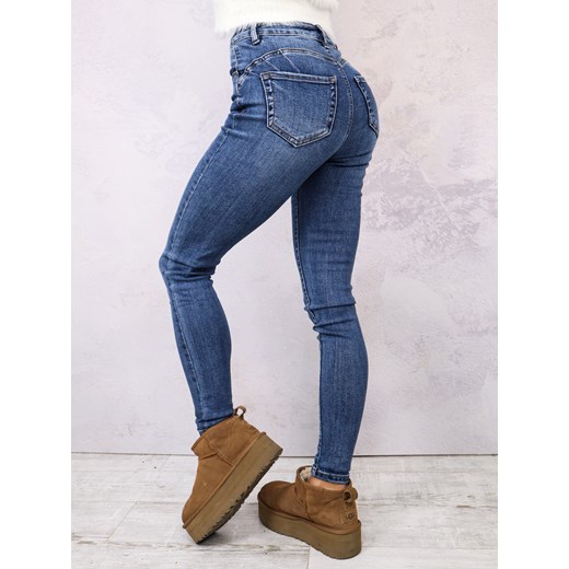 NIEBIESKI SPODNIE JEANSOWE- PUSH UP Olika XL olika.com.pl