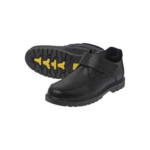 Skórzane buty zapinane na rzep ze sklepu Atlas For Men w kategorii Buty zimowe męskie - zdjęcie 176560377