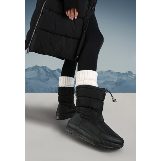 Czarne Śniegowce Kenthurst ze sklepu born2be.pl w kategorii Śniegowce damskie - zdjęcie 176561959