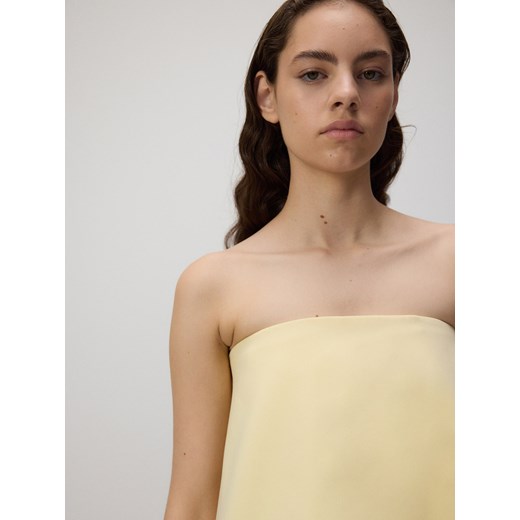 Reserved - Top z odkrytymi ramionami - jasnożółty Reserved XS/S Reserved