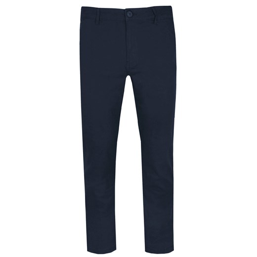 Męskie Spodnie Bawełniane (Chinos) - Pako Jeans - Granatowe SPPJNSchinosPECTUSgr ze sklepu JegoSzafa.pl w kategorii Spodnie męskie - zdjęcie 176568676