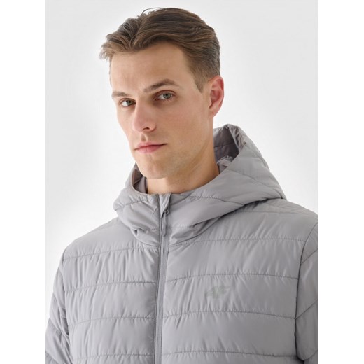 Męska kurtka puchowa pikowana 4F 4FWAW24TDJAM573 - szara L Sportstylestory.com okazja