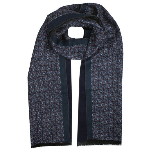 Elegancki Szalik Bawełniany - Alties - Drobny Wzór Geometryczny SZAALTS0276 ze sklepu JegoSzafa.pl w kategorii Szaliki męskie - zdjęcie 176572738
