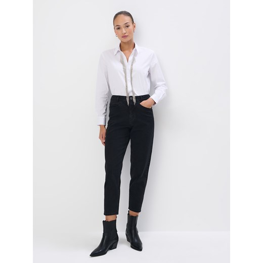 Mohito - Czarne spodnie - czarny ze sklepu Mohito w kategorii Spodnie damskie - zdjęcie 176573179