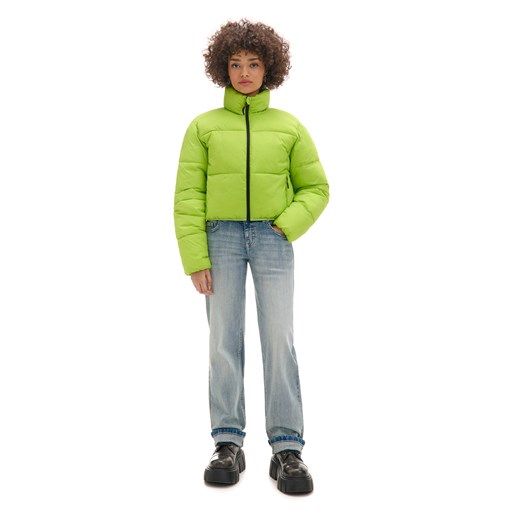 Cropp - Zielona kurtka puffer - zielony Cropp S wyprzedaż Cropp