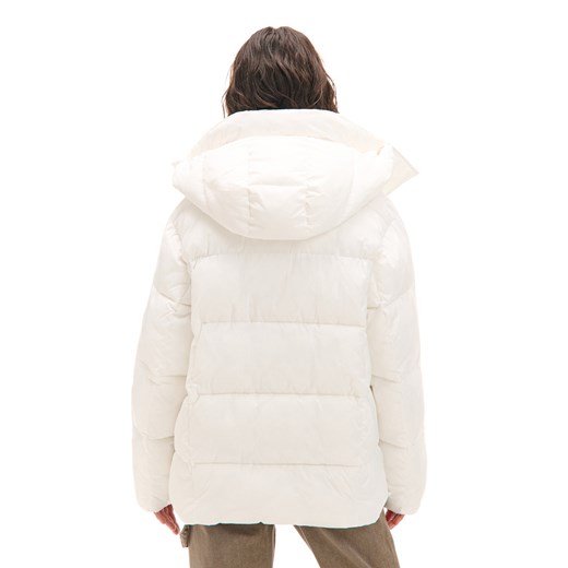 Cropp - Biała kurtka z regulacją dołu - biały Cropp M okazyjna cena Cropp