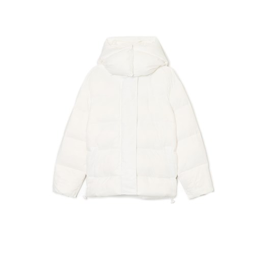 Cropp - Biała kurtka z regulacją dołu - biały Cropp M okazyjna cena Cropp