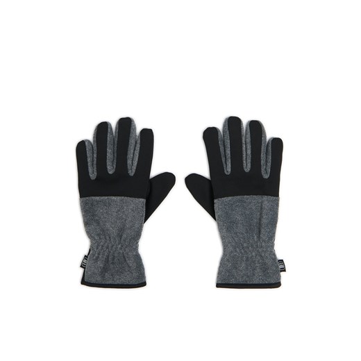 Cropp - Szare rękawiczki basic - szary ze sklepu Cropp w kategorii Rękawiczki męskie - zdjęcie 176576066