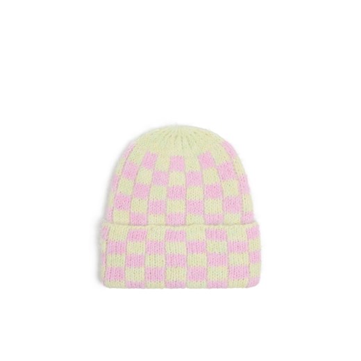 Cropp - Kraciasta czapka beanie - różowy ze sklepu Cropp w kategorii Czapki zimowe damskie - zdjęcie 176576136