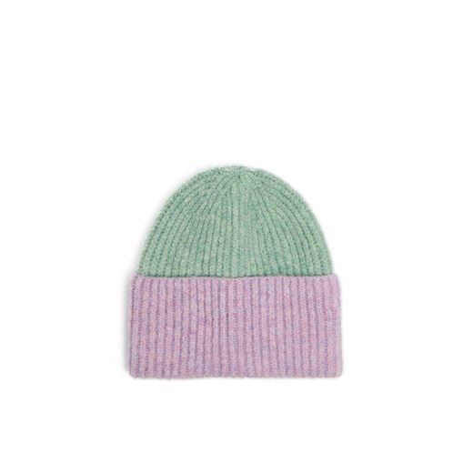 Cropp - Dwukolorowa czapka beanie - wielobarwny ze sklepu Cropp w kategorii Czapki zimowe damskie - zdjęcie 176576145