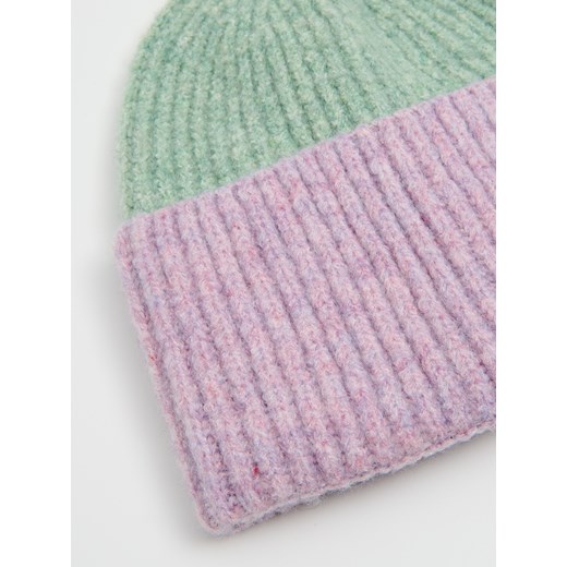 Cropp - Dwukolorowa czapka beanie - wielobarwny Cropp Uniwersalny Cropp