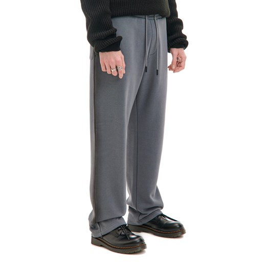 Cropp - Spodnie loose z lampasami - szary Cropp M Cropp