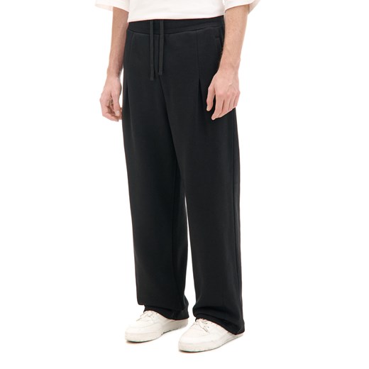 Cropp - Czarne dresy wide leg - czarny Cropp L okazyjna cena Cropp