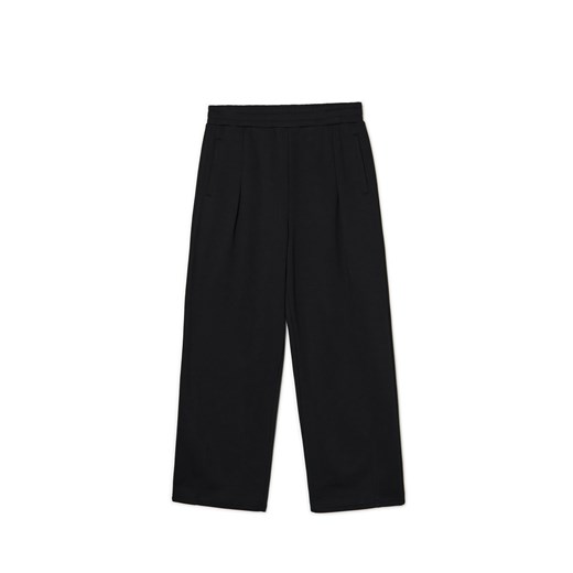 Cropp - Czarne dresy wide leg - czarny Cropp M okazyjna cena Cropp