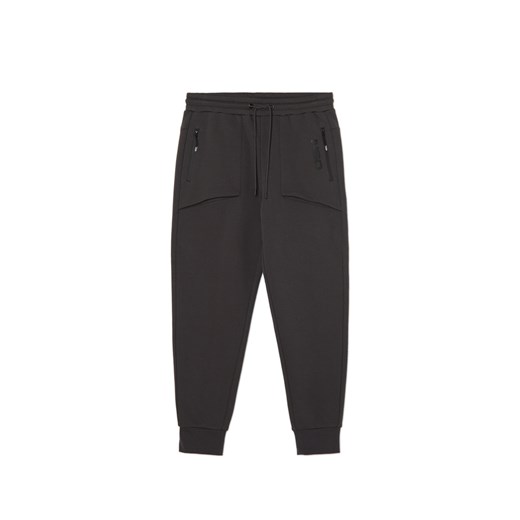 Cropp - Dresowe joggery regular fit - szary Cropp XXL Cropp