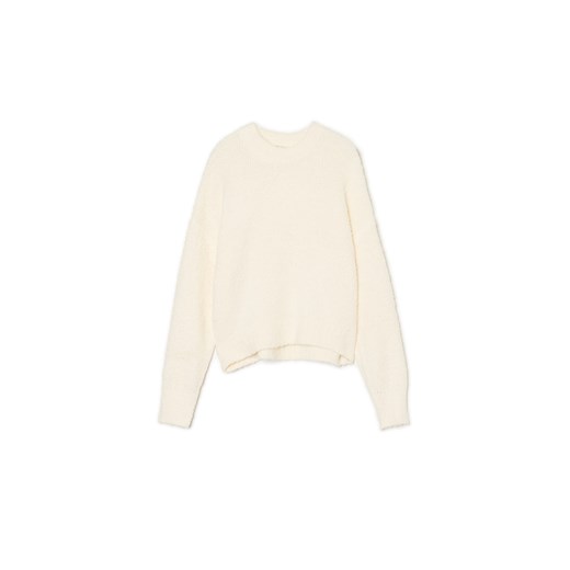 Cropp - Biały sweter - biały Cropp S promocja Cropp