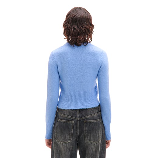 Cropp - Błękitny sweter z dalmatyńczykiem - błękitny Cropp M Cropp