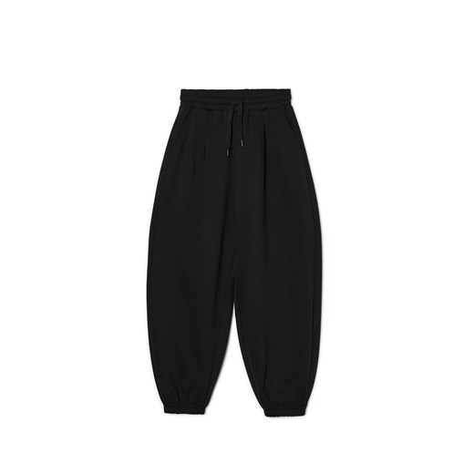 Cropp - Czarne joggery z wysokim stanem - czarny Cropp M Cropp