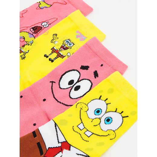 Cropp - 2 pack skarpet SpongeBob i Patryk - wielobarwny Cropp 35-38 Cropp