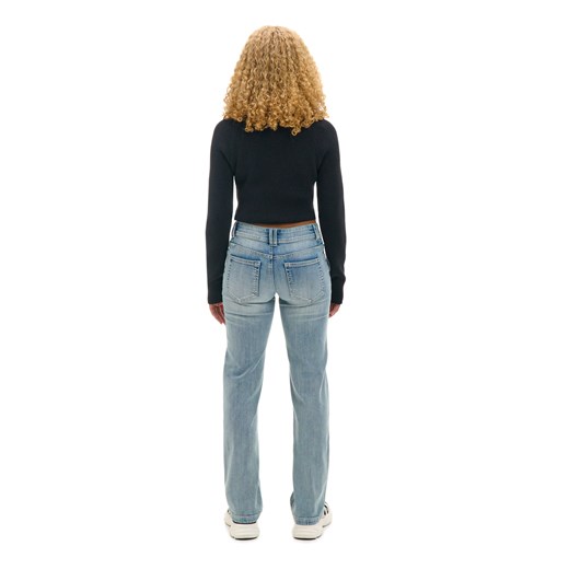 Cropp - Jasne jeansy straight - niebieski Cropp 40 Cropp