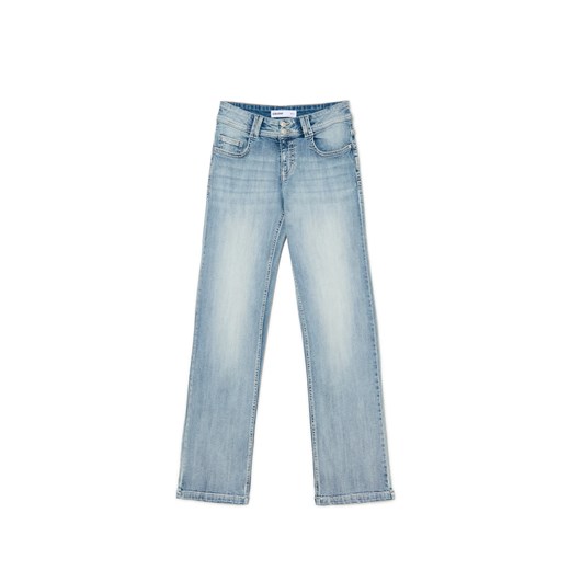 Cropp - Jasne jeansy straight - niebieski Cropp 34 Cropp