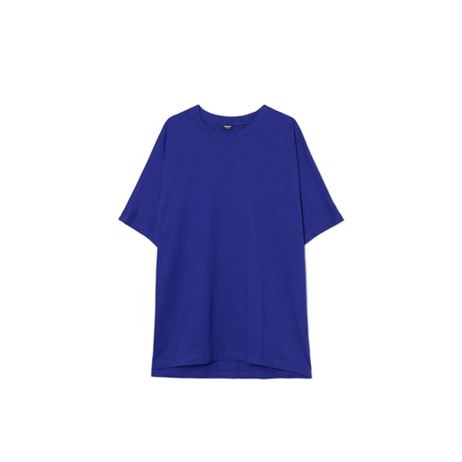 Cropp - Koszulka kimono z nadrukiem - niebieski Cropp XXL Cropp