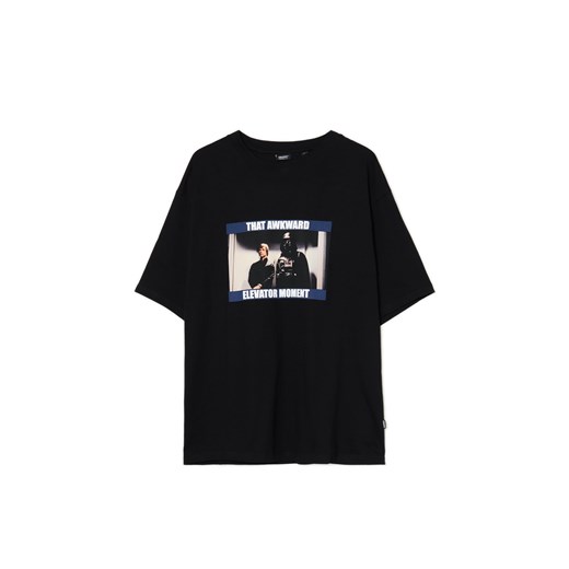 Cropp - Czarny T-shirt z motywem Star Wars - czarny Cropp L Cropp